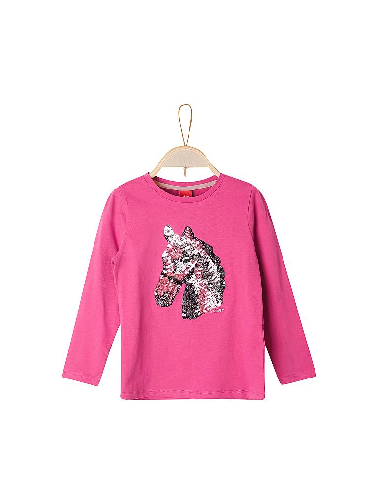 S.Oliver Langarmshirt Für Mädchen – Slim Fit Mit Stickerei, Größe 104/110