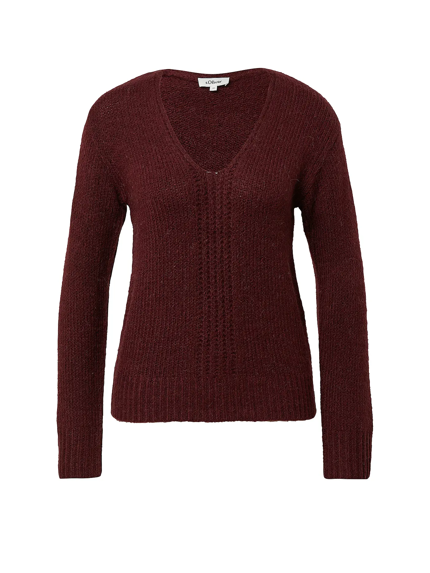 S.OLIVER | Pullover  | dunkelrot