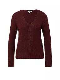 S.OLIVER | Pullover  | dunkelrot