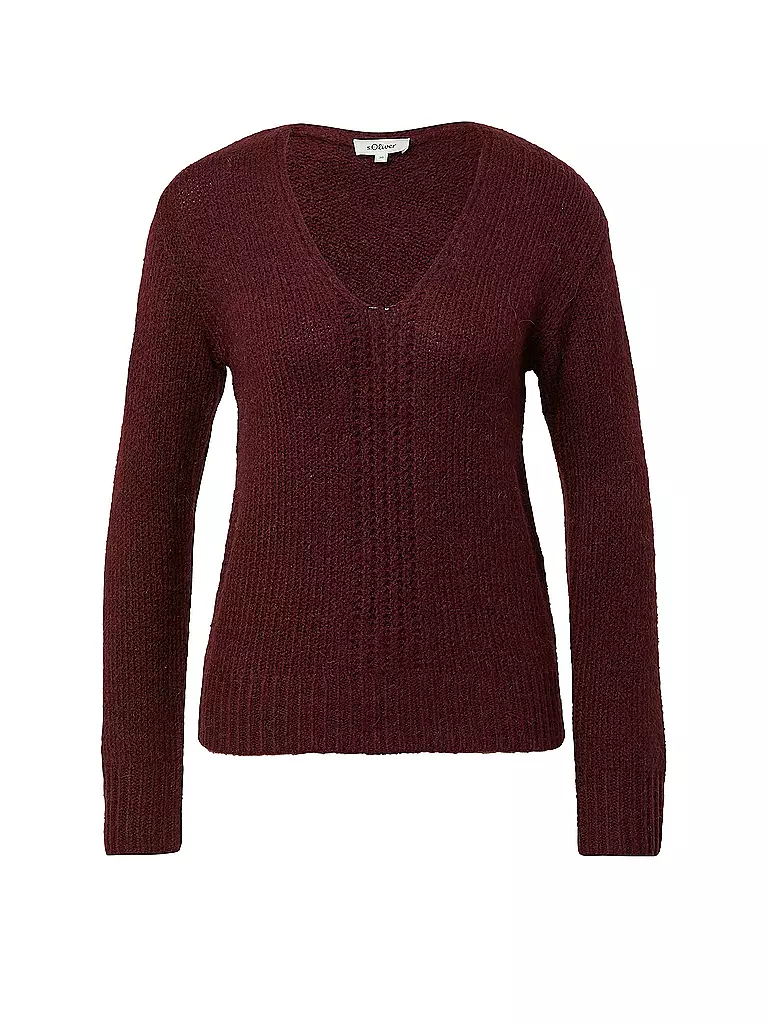 S.OLIVER | Pullover  | dunkelrot