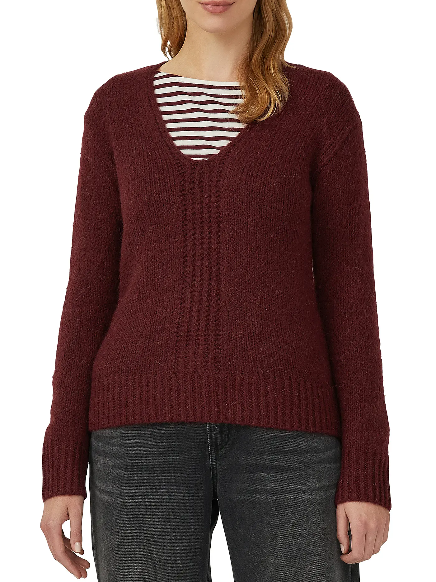 S.OLIVER | Pullover  | dunkelrot