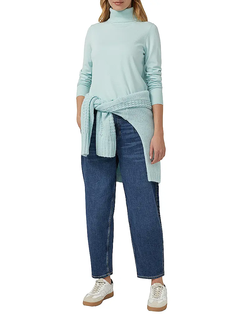 S.OLIVER | Rollkragenpullover  | hellblau