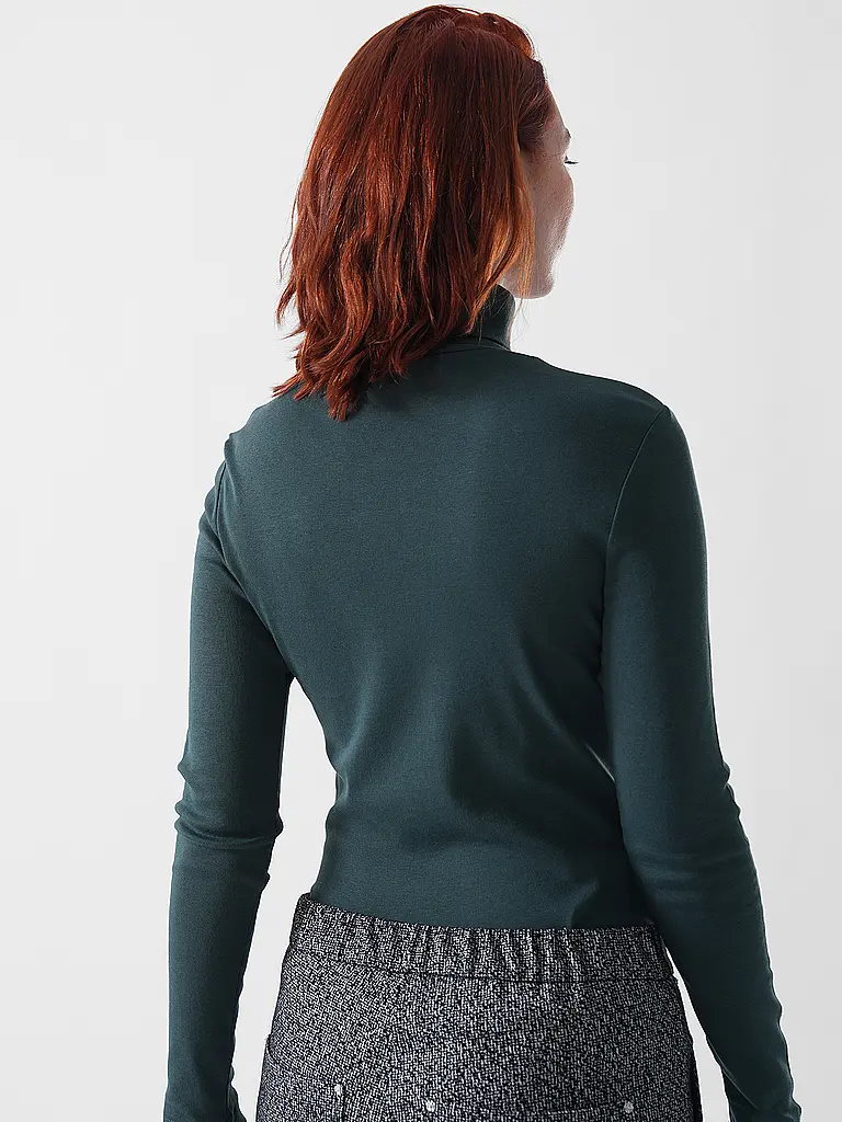 S.OLIVER | Rollkragenpullover  | Dunkelgrün