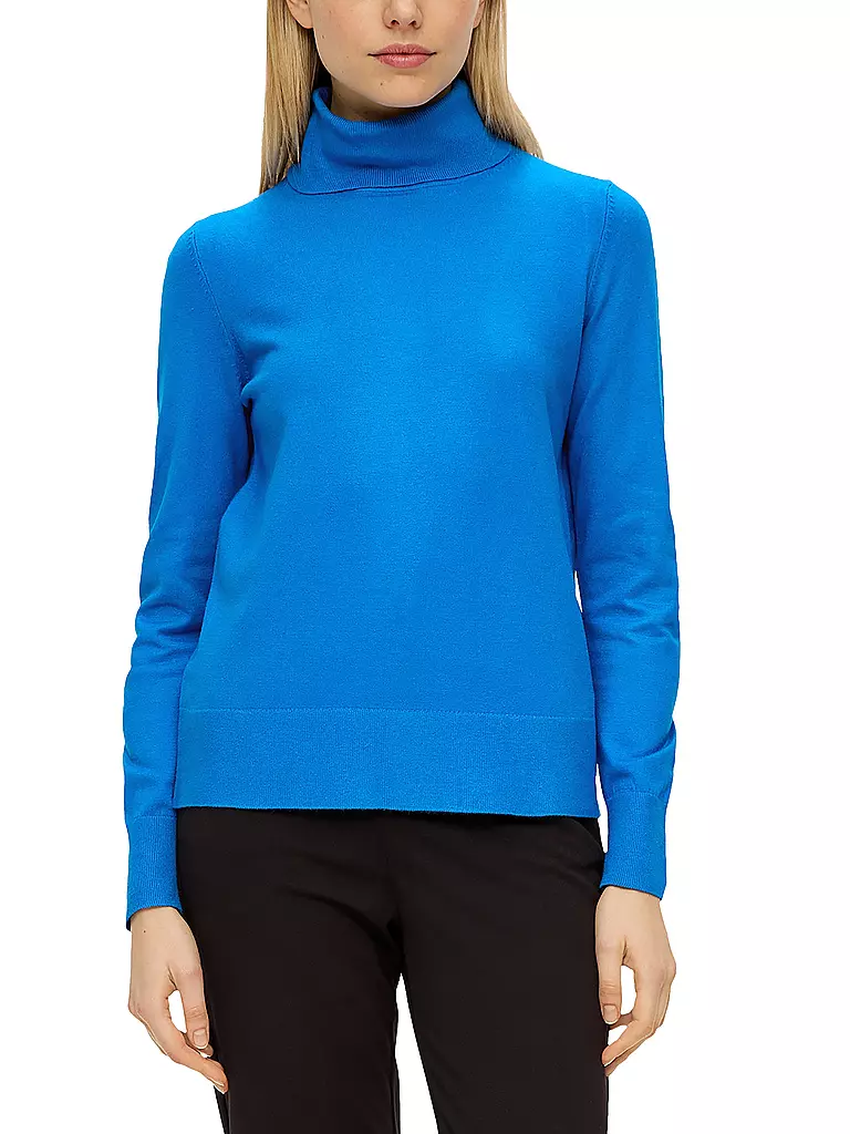 S.OLIVER | Rollkragenpullover | blau