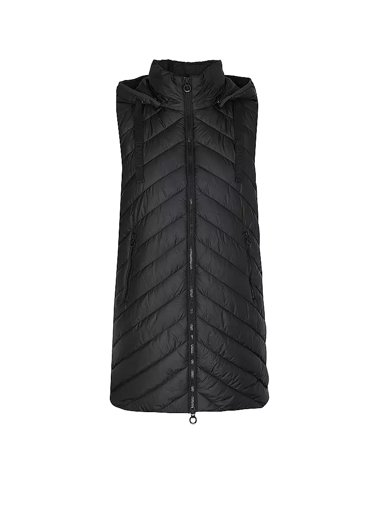 S.OLIVER | Steppgilet  | schwarz