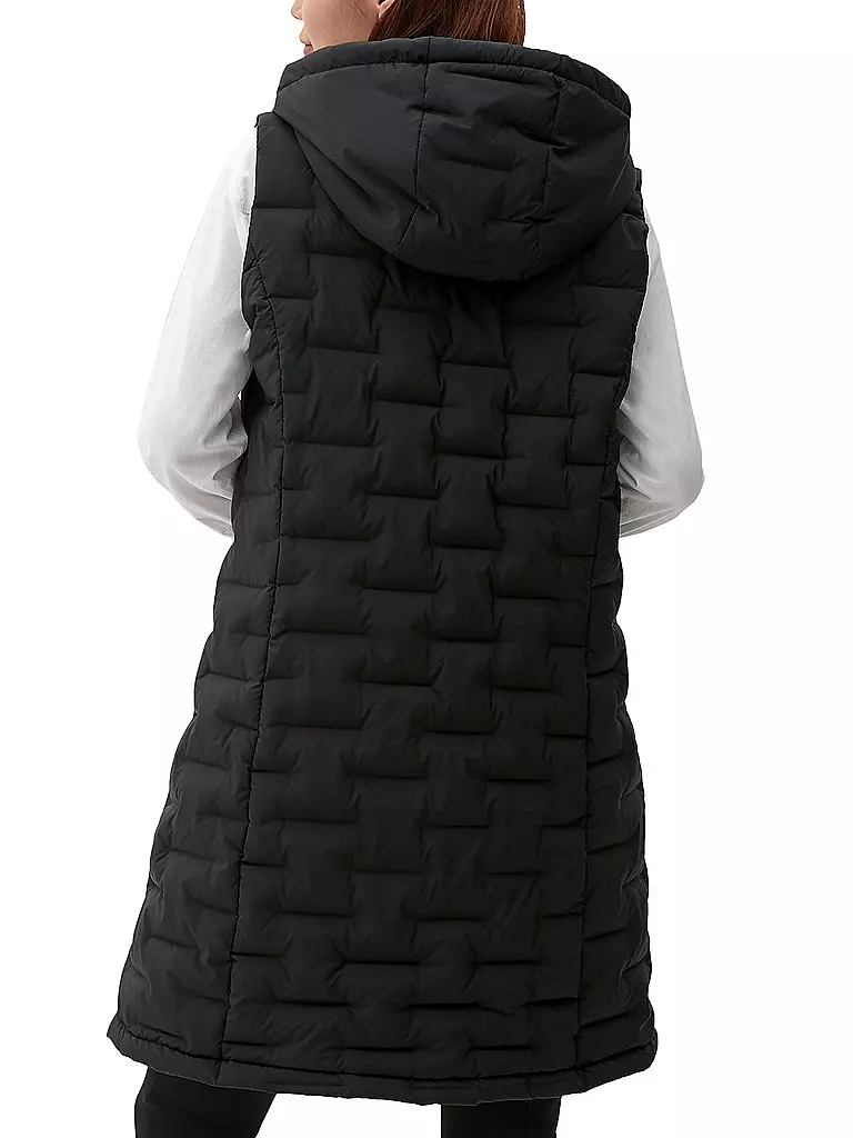 S.OLIVER | Steppgilet  | schwarz