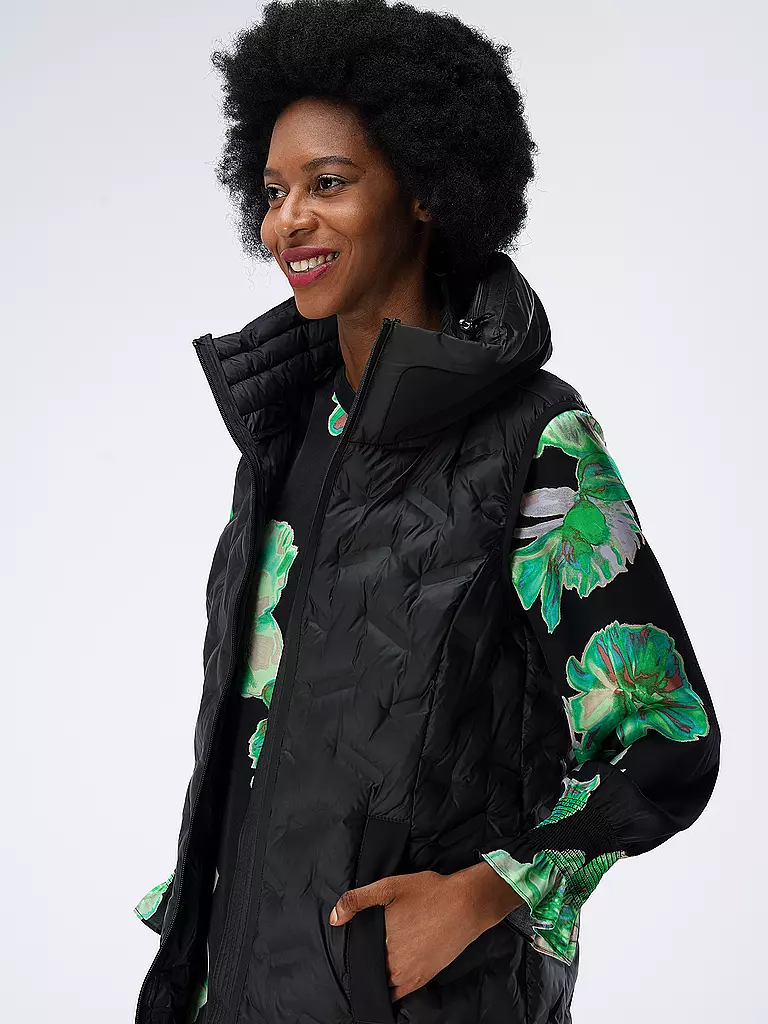 S.OLIVER | Steppgilet | schwarz