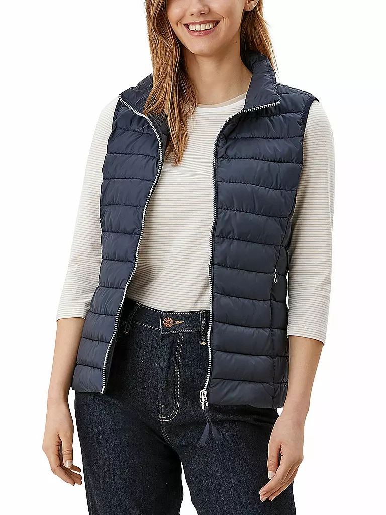 S.OLIVER | Steppgilet | dunkelblau