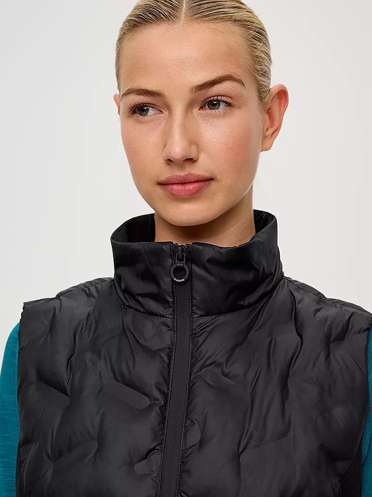 S.OLIVER | Steppgilet | schwarz