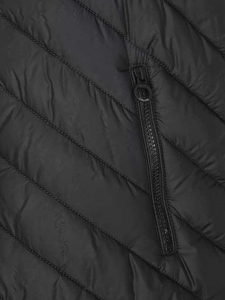 S.OLIVER | Steppgilet | schwarz