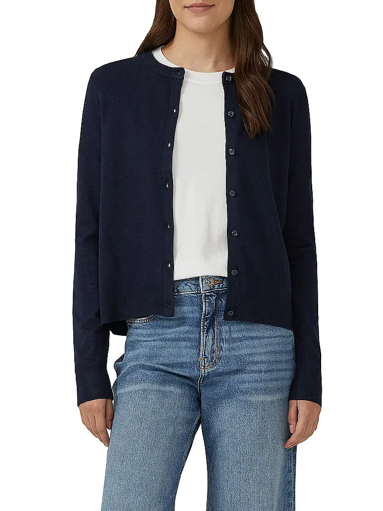 S.OLIVER | Strickjacke  | dunkelblau