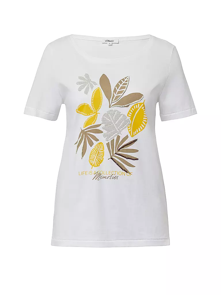 S.OLIVER | T-Shirt  | weiss