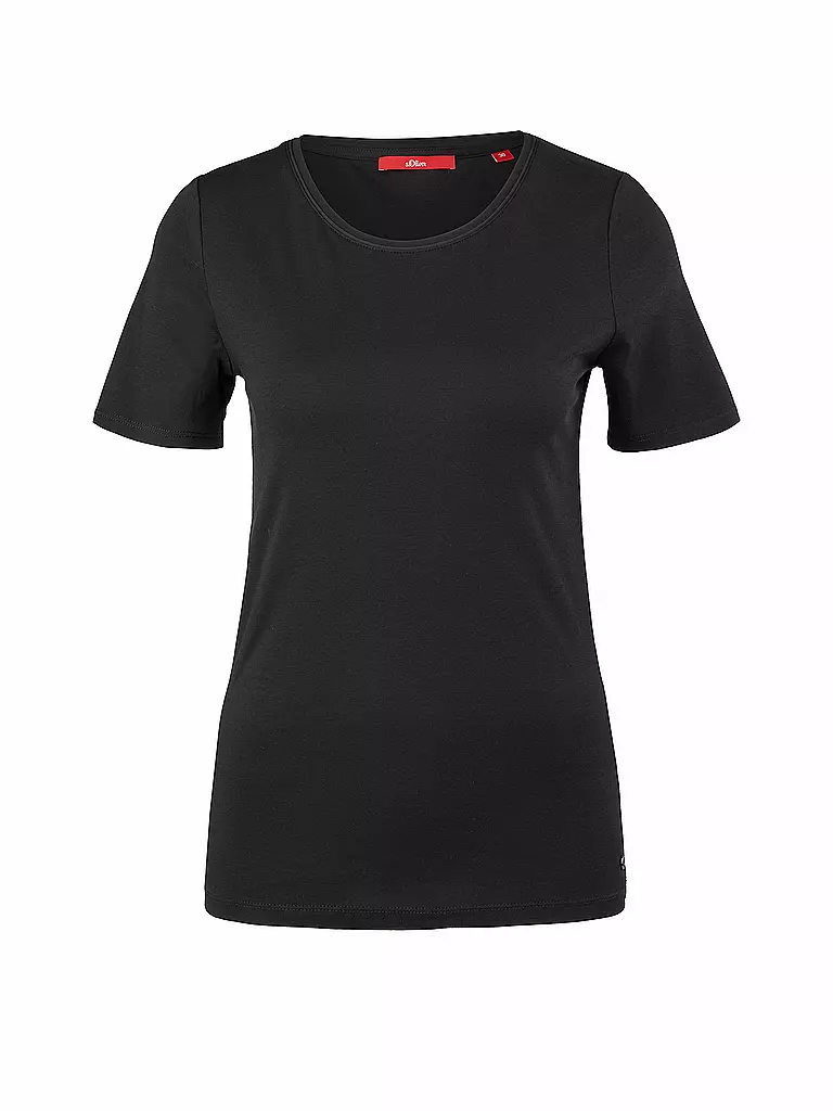 S.OLIVER T-Shirt schwarz