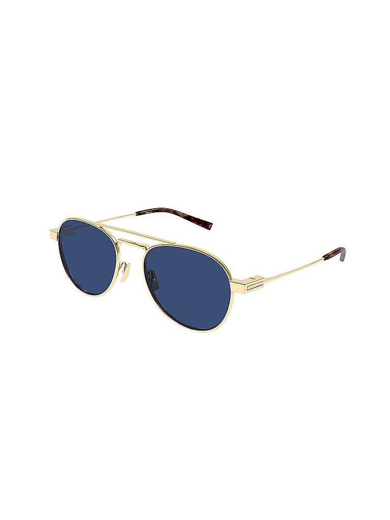 SAINT LAURENT Herren SAINT LAURENT SL 708 005 Sonnenbrillen Metall Gold Blau Rund