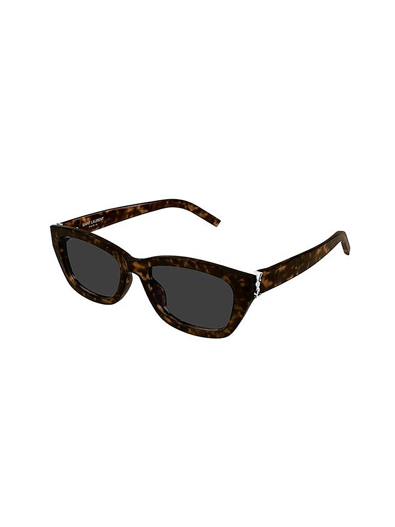 SAINT LAURENT Damen SAINT LAURENT SL M153 002 Sonnenbrillen Acetat Havanna Grau Quadratisch