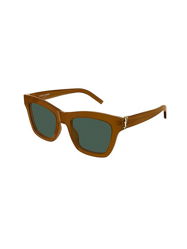 SAINT LAURENT Damen SAINT LAURENT SL M156 005 Sonnenbrillen Acetat Braun Grün Cat Eye