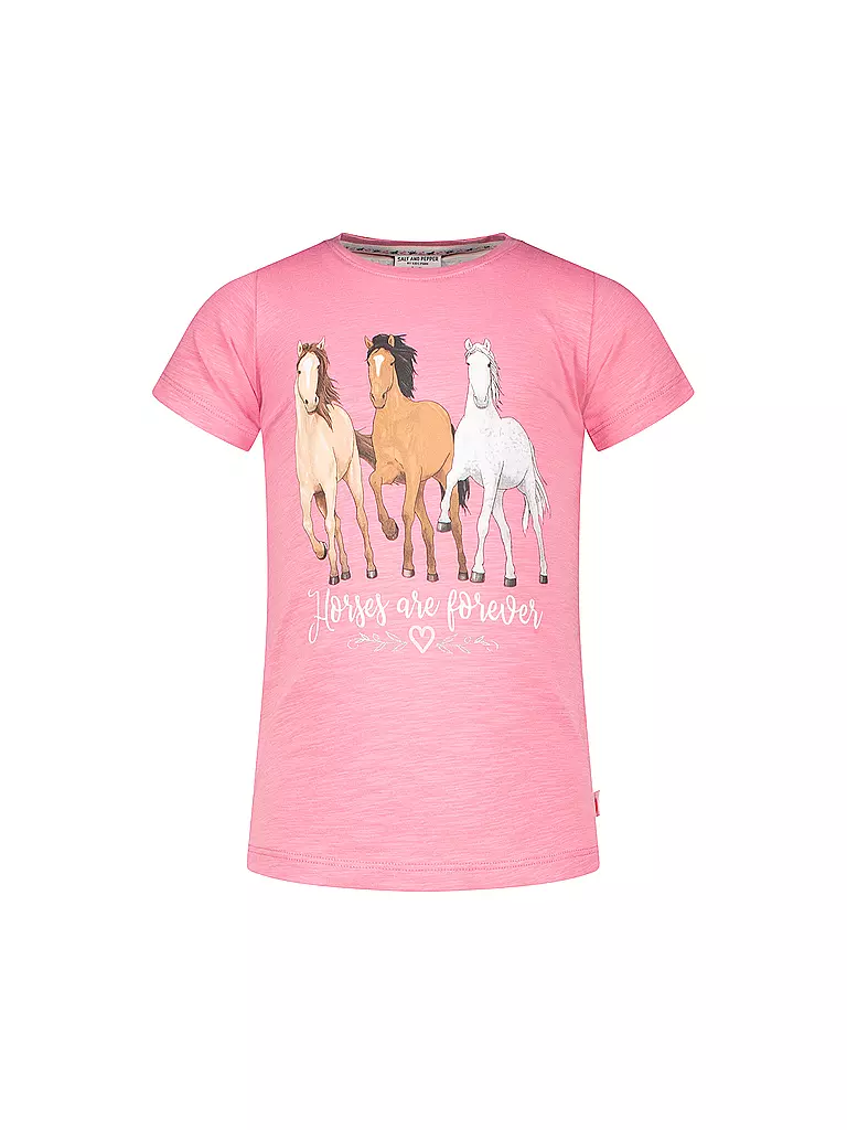 SALT AND PEPPER T-Shirt Fille Cheval Broderie Paillettes Réversibles - Style Confortable