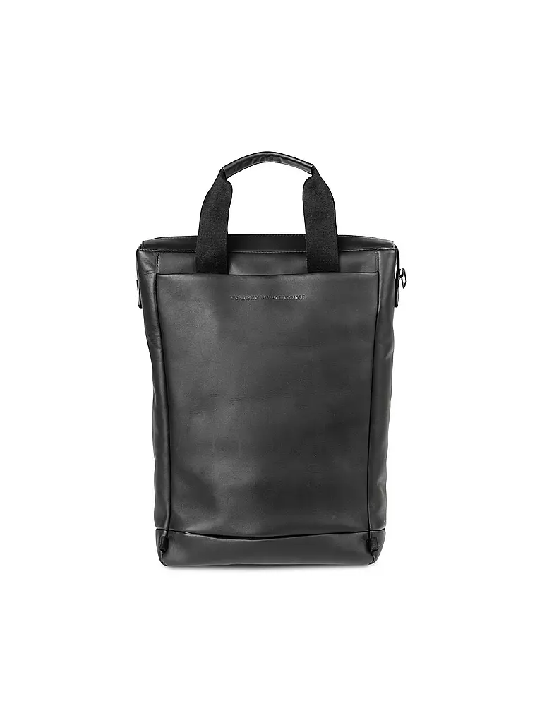 SALZEN | Tote Bag / Rucksack CLEAR | schwarz