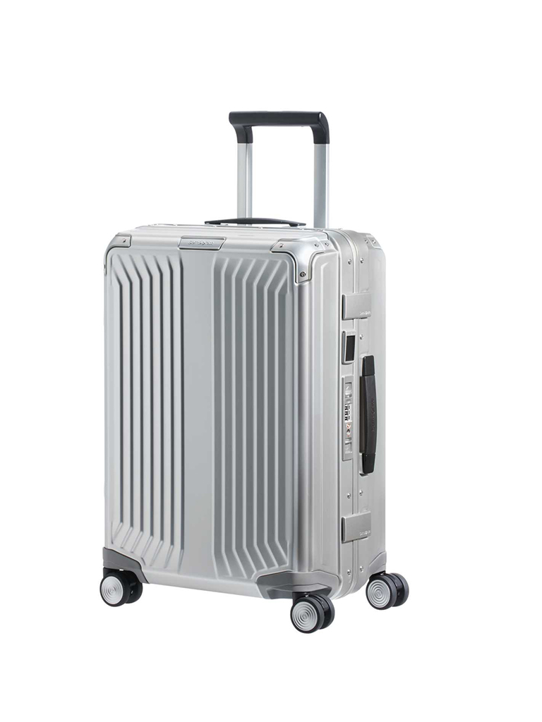 SAMSONITE Handgepäck Trolley LITE-BOX ALU  55cm Aluminum silber