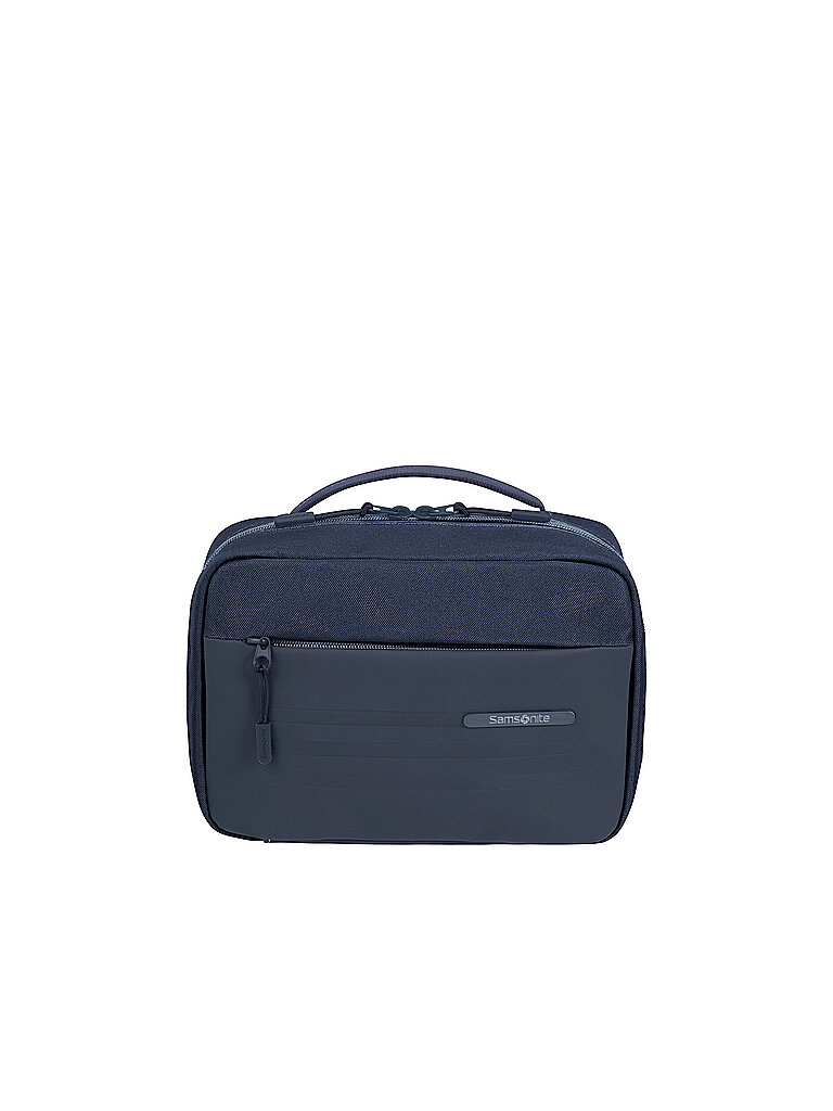 Kulturbeutel SAMSONITE STACKD Toilet Kit 17 cm Gr B H T 243cm x 168cm x 95cm blau (navy) Polyester Polyurethan Taschen Beautybox Schminketui Kosmetikbox Beauty-Bag zum Aufhängen