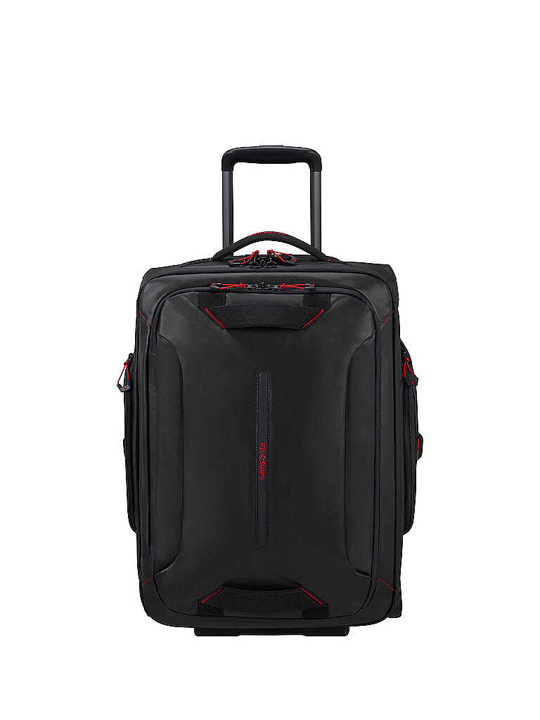 Zwei-Rollen-Reisetasche Reflektoren Adressanhänger schwarz
