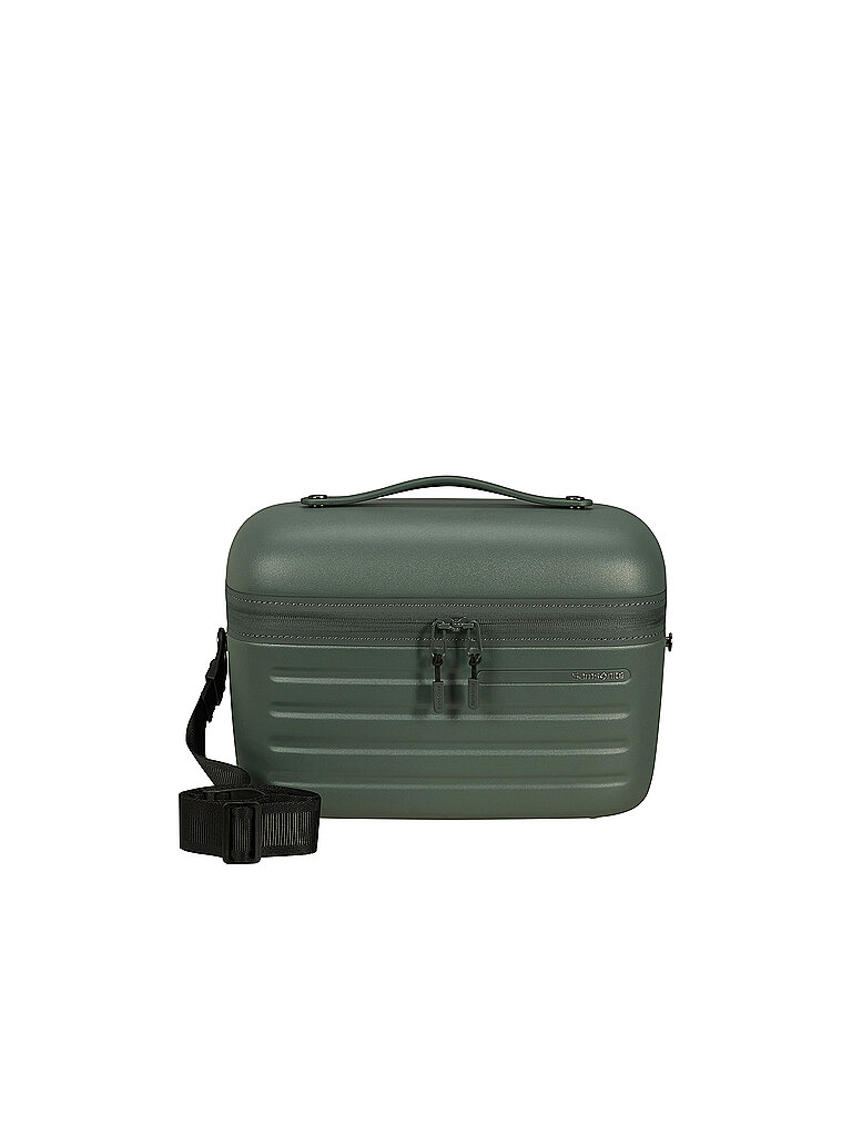 Beautycase SAMSONITE STACKD Gr B H T 35cm x 25cm x 23cm grün (sage) Polycarbonat Taschen Kosmetiktasche Reisekosmetiktasche Beauty-Bag geräumig und praktisch