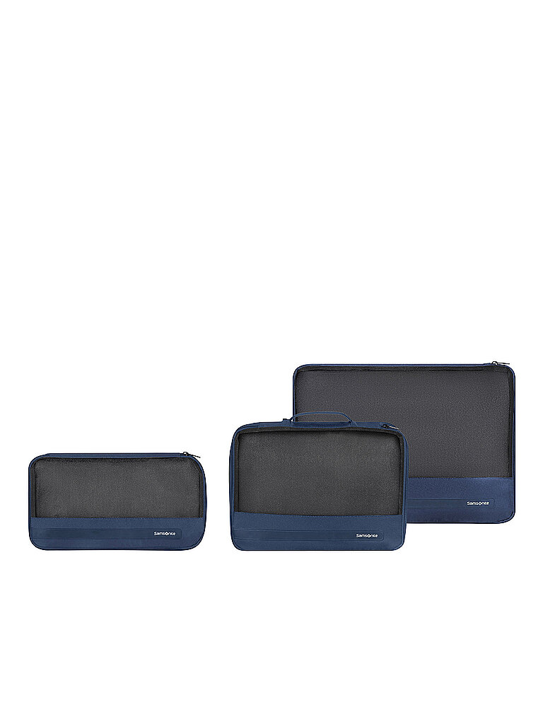 SAMSONITE Reisezubehör 3er Set Packwürfel TA REVOLUTION Midnight Blue blau