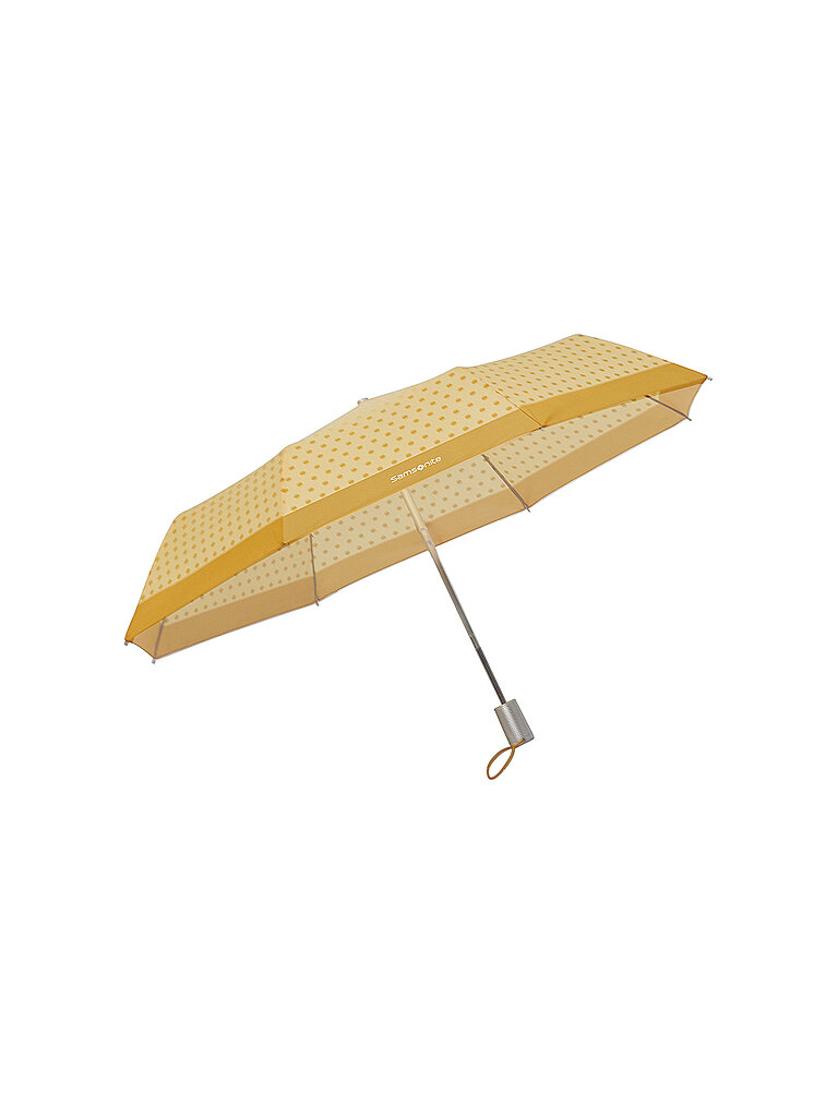 SAMSONITE Alu Drop S - Regenschirm Yellow Dots  gelb