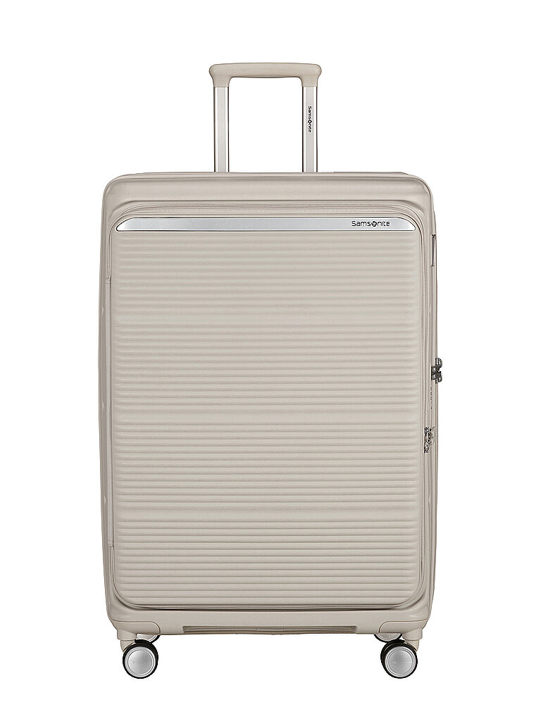 SAMSONITE Trolley PARALUX SPINNER 75cm erweiterbar Stone Grey creme