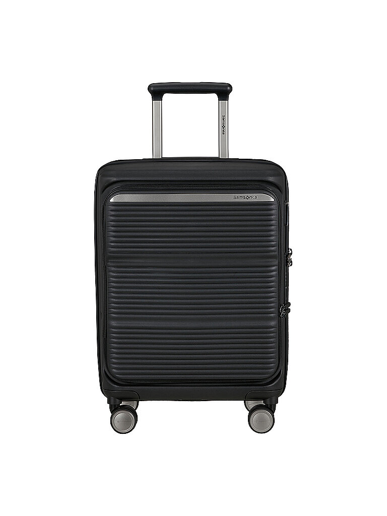 SAMSONITE Handgepäck Trolley PARALUX SPINNER 55cm erweiterbar Black schwarz