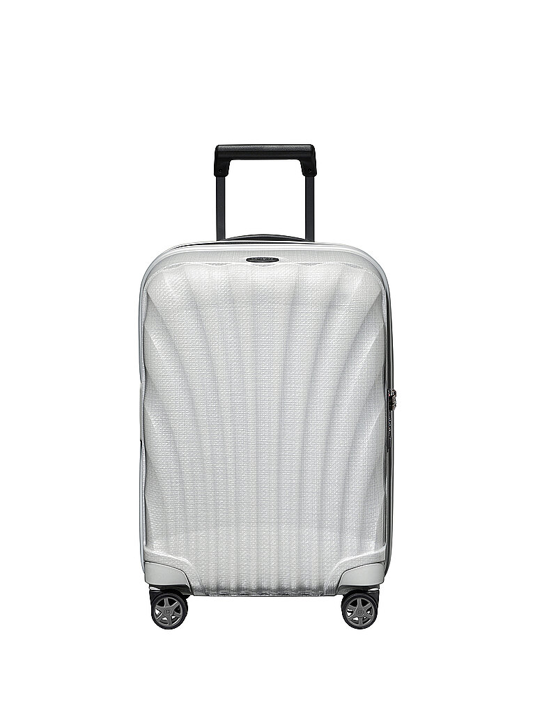 SAMSONITE Handgepäck Trolley 55cm erweiterbar C-LITE Off White weiss