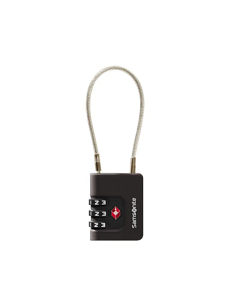 SAMSONITE | 3-Ziffern-TSA-Kabelschloss TA REVOLUTION black | 