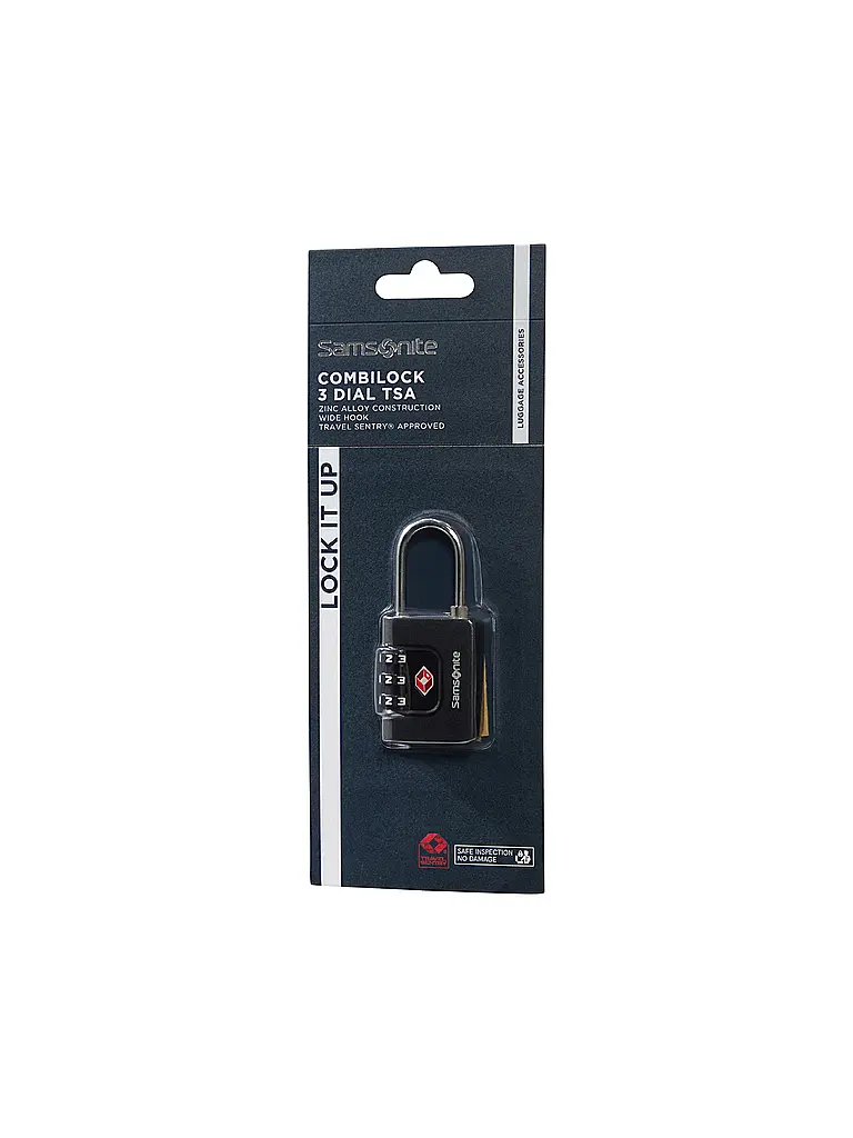 SAMSONITE | 3-Ziffern-TSA-Kombinationsschloss TA REVOLUTION black | 
