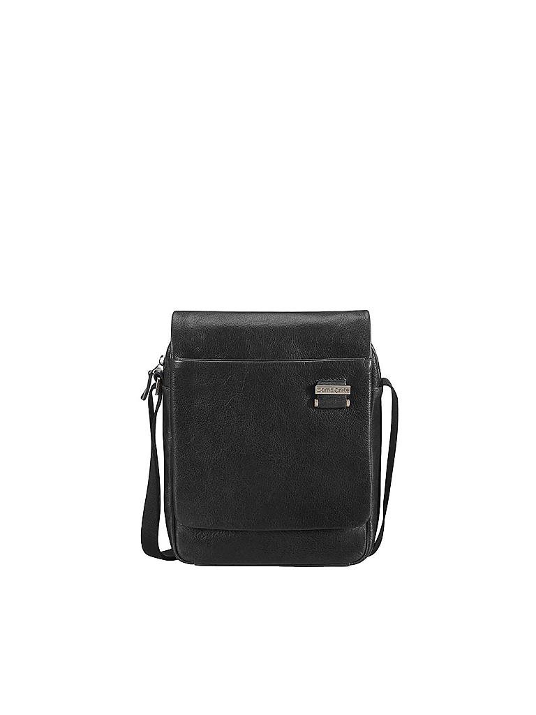 SAMSONITE | Crossover-Ledertasche "West Harbor" | schwarz