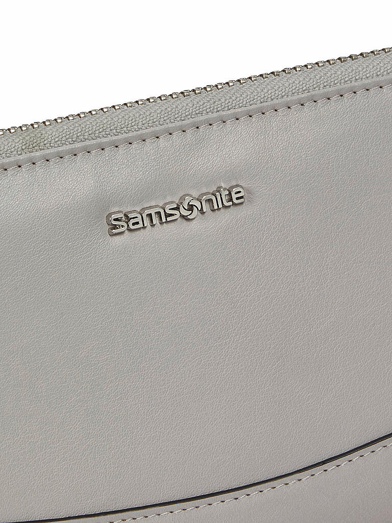 SAMSONITE | Geldbörse Leathy SLG stone grey  | grau