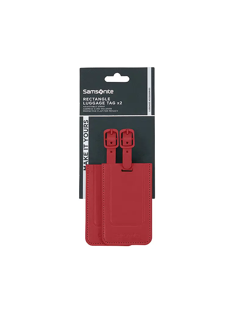 SAMSONITE | Gepäckanhänger TA REVOLUTION 2er Pkg. red | 