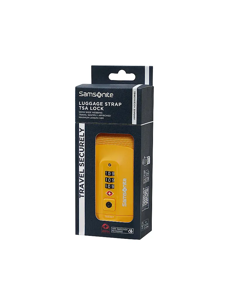 SAMSONITE | Gepäckgurt yellow | 