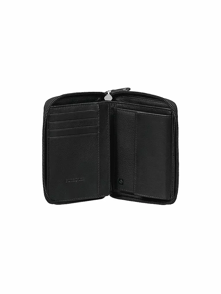 SAMSONITE | Ledergeldbörse " Success 2 SLG " black | schwarz