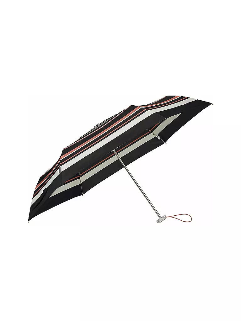SAMSONITE | Regenschirm - Taschenschirm Alu Drop S coral stripes  | schwarz