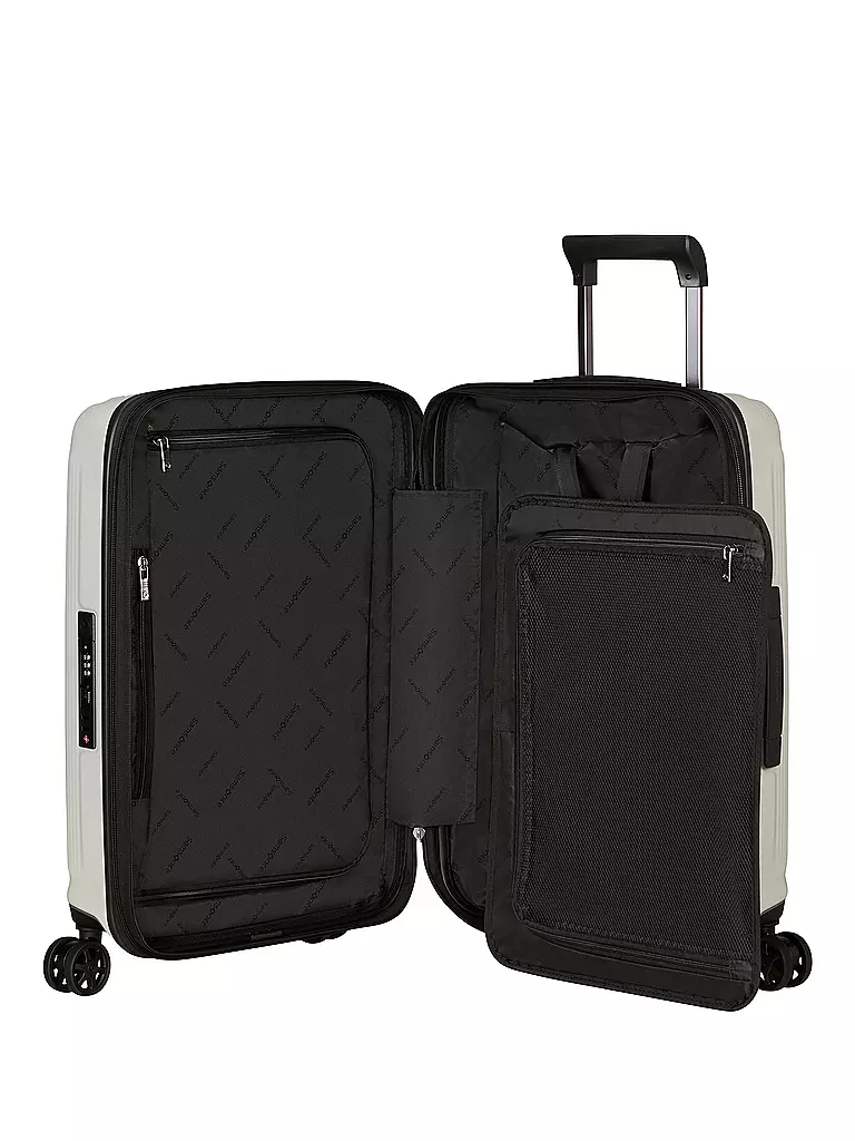 SAMSONITE | Trolley  NUON SPINNER 55cm erweiterbar matt quartz | weiss
