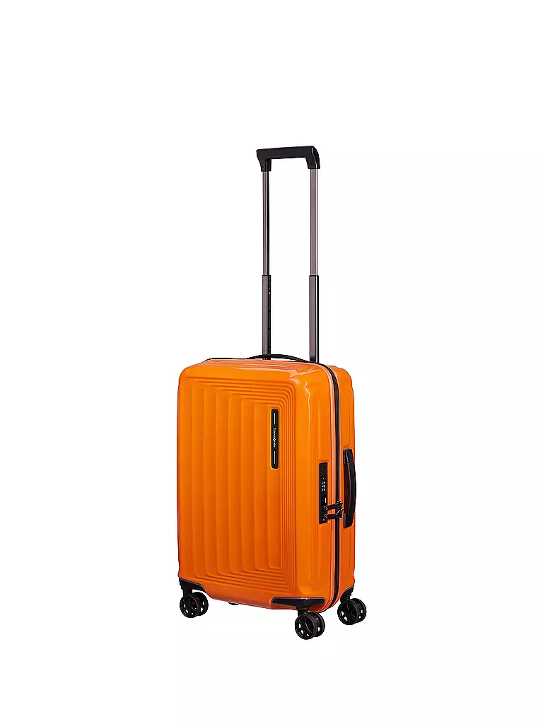 SAMSONITE | Trolley  NUON SPINNER 55cm erweiterbar papaya orange | hellgrün