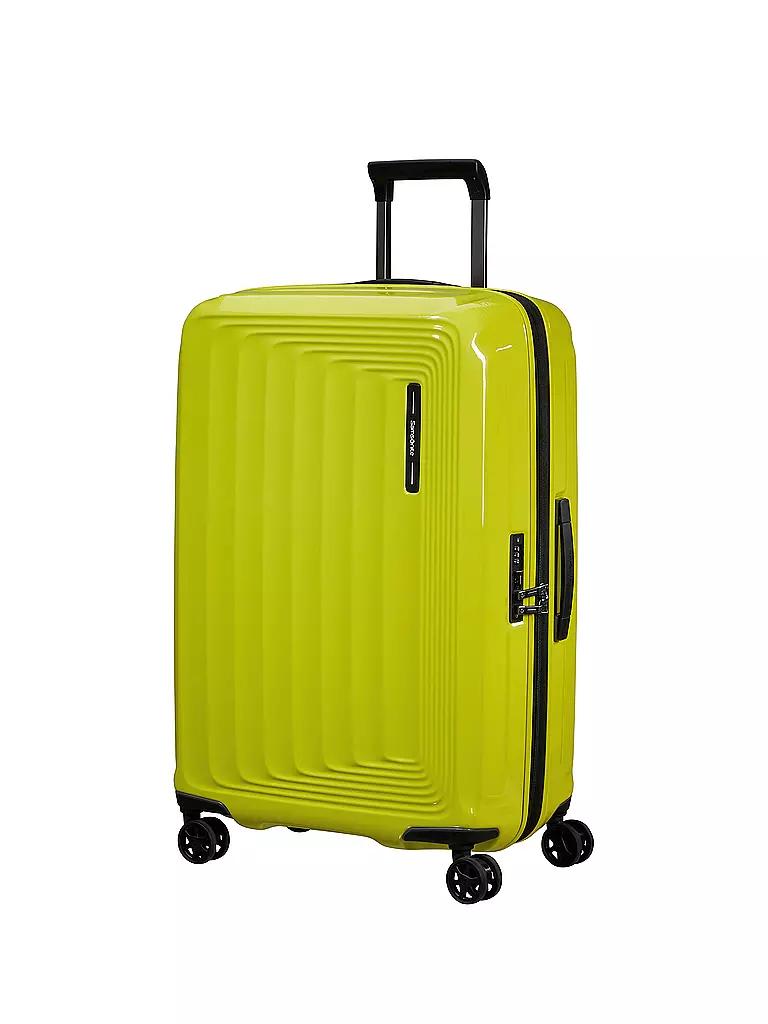 SAMSONITE | Trolley  NUON SPINNER 69cm erweiterbar metallic lime | rot