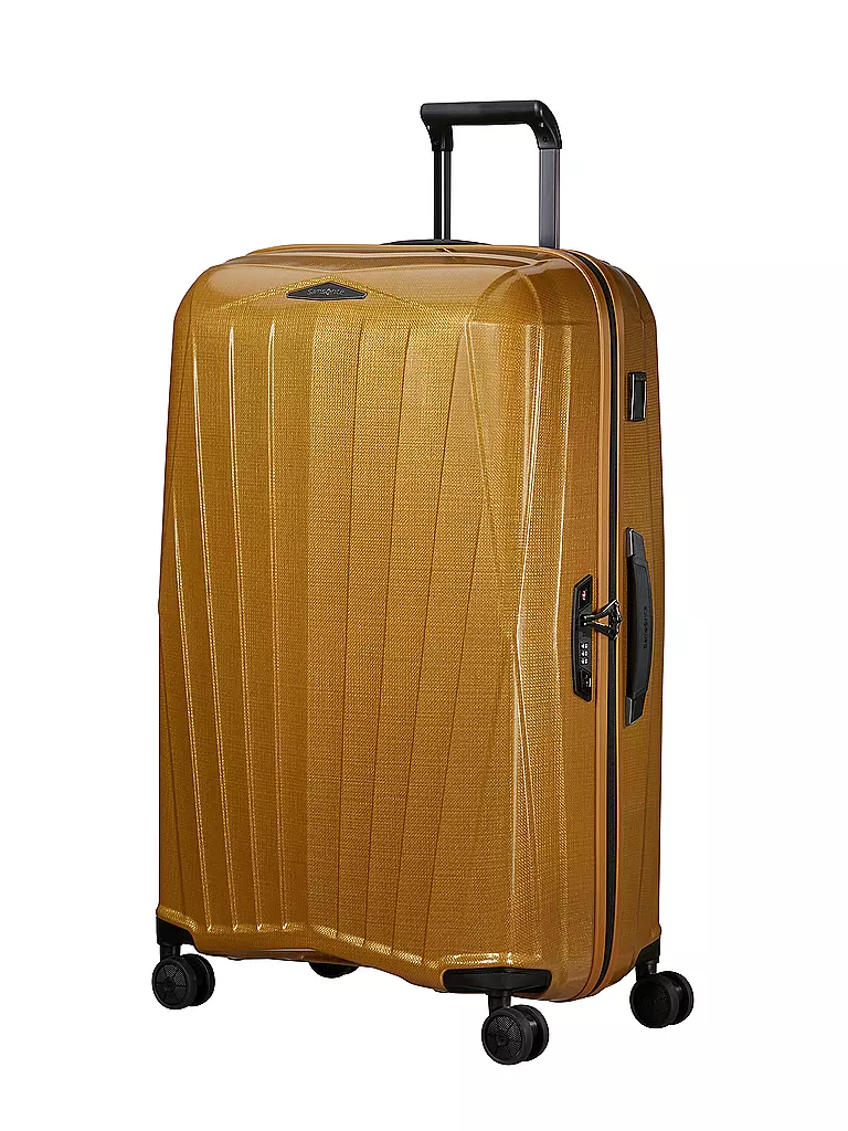 SAMSONITE | Trolley 77cm MAJOR-LITE SPINNER saffron yellow | schwarz