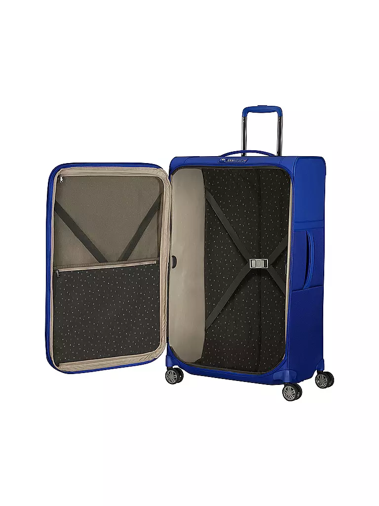 SAMSONITE | Trolley AIREA SPINNER 78cm erweiterbar nautical blue | rot