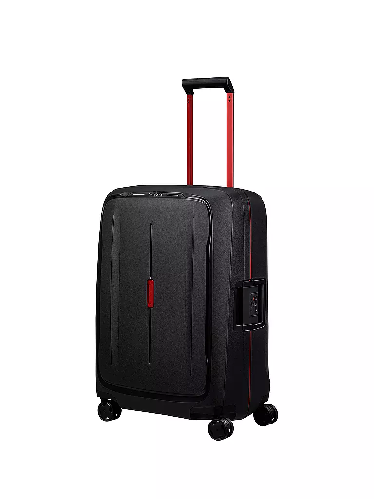 SAMSONITE | Trolley ESSENS SPINNER 69cm charcoal/red | Schwarz
