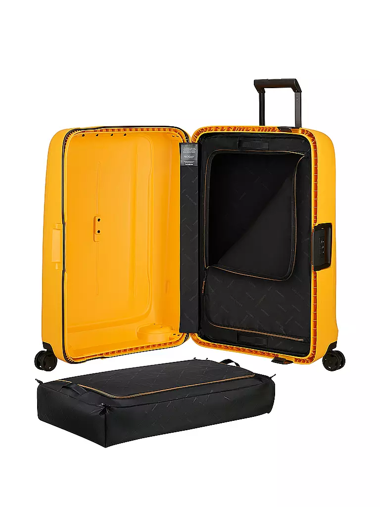 SAMSONITE | Trolley ESSENS SPINNER 69cm radiant yellow | hellblau