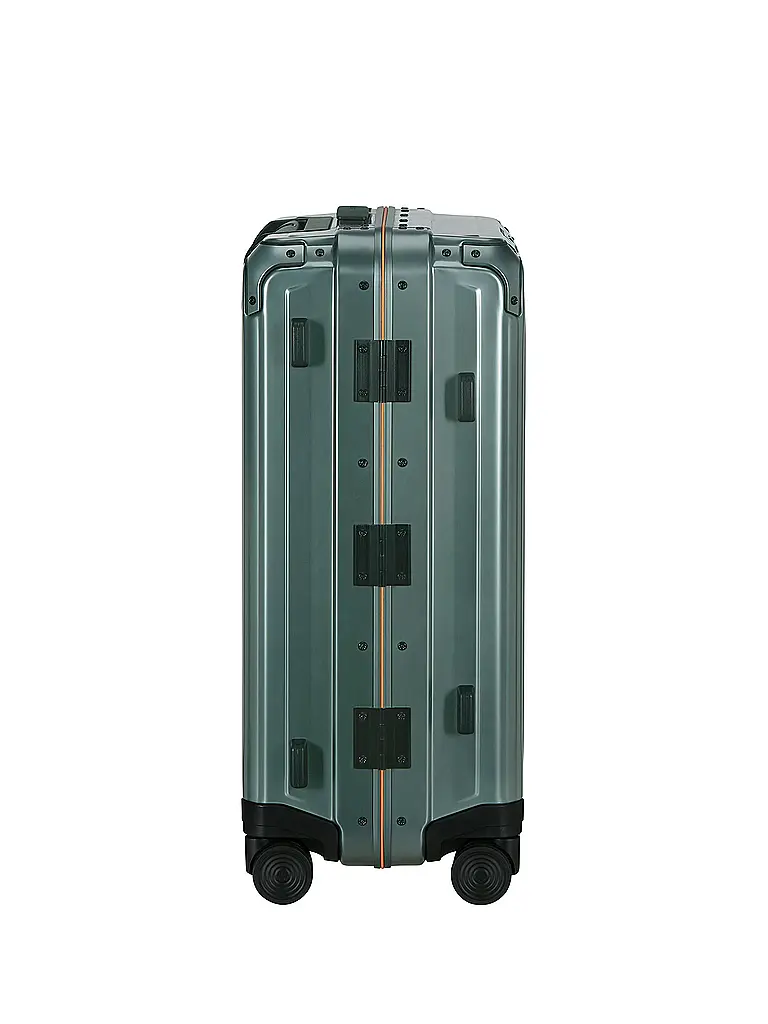 SAMSONITE | Trolley Lite-Box Alu™ 55cm Sage / Orange | Dunkelgrün