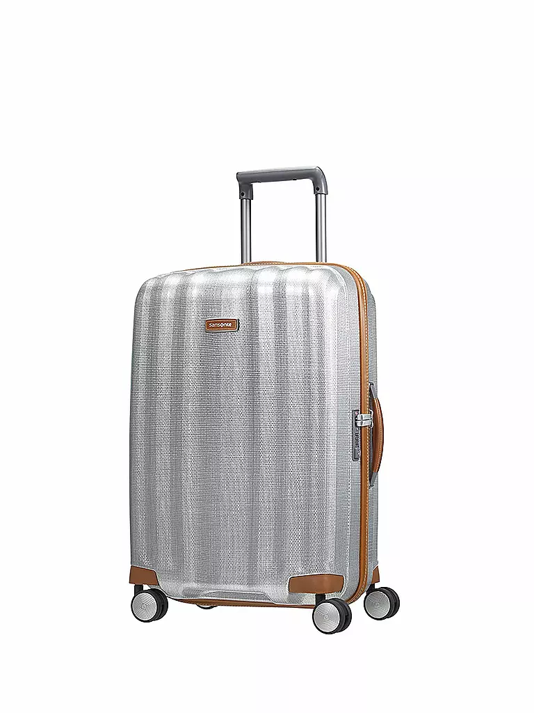 SAMSONITE | Trolley LITE-CUBE DLX SPINNER 55cm (61242 1004 Aluminium) | silber