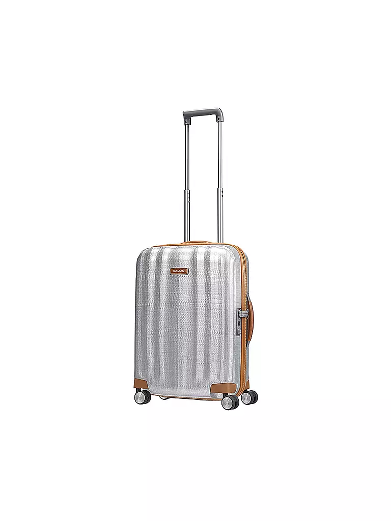 SAMSONITE | Trolley LITE-CUBE DLX SPINNER 55cm (61242 1004 Aluminium) | silber