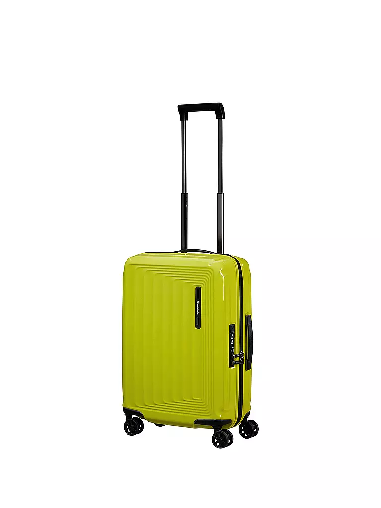 SAMSONITE | Trolley NUON SPINNER 55cm erweiterbar metallic lime  | gelb